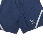 Womens Navy Blue Plain U.S. Air Force Casual Polyester Shorts M W26