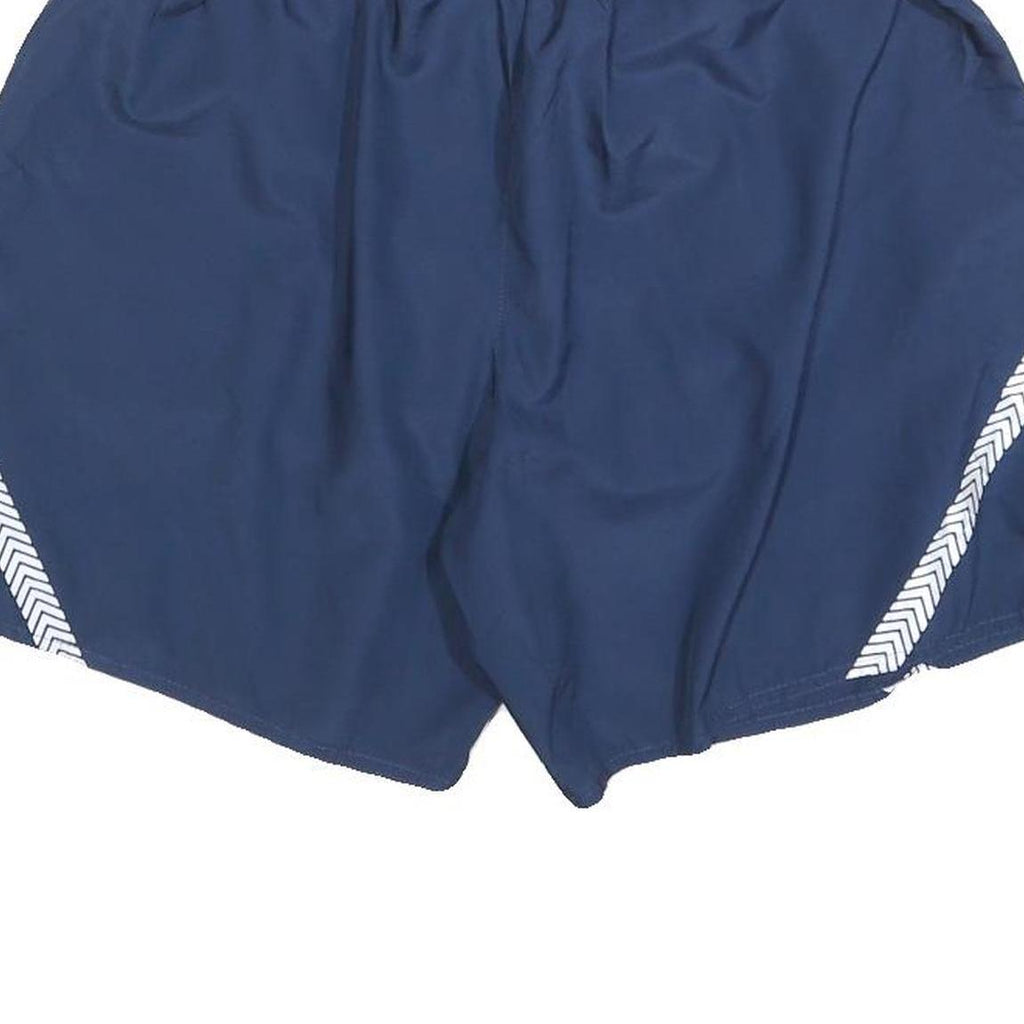 Womens Navy Blue Plain U.S. Air Force Casual Polyester Shorts M W26