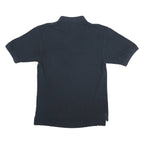 TOMMY HILFIGER Mens Navy Blue Short Sleeve Plain M Cotton Polo Shirt