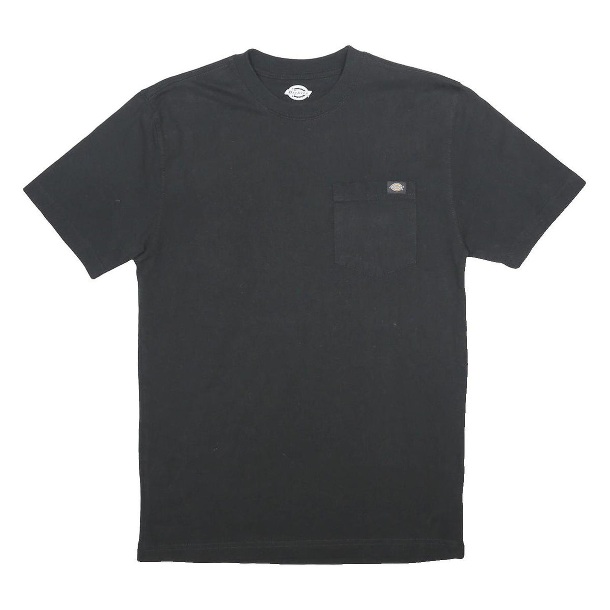 DICKIES Mens Black Pocket T-Shirt S Short Sleeve Crew Neck Classic Cotton