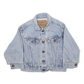 LEVI'S Boys Blue Denim Jacket 3Y Cotton Button Closure Classic Fit Casual
