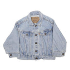 LEVI'S Boys Blue Denim Jacket 3Y Cotton Button Closure Classic Fit Casual