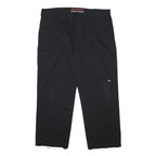 DICKIES Mens Cotton Blend Black Relaxed Straight Trousers W40 L30 Workwear