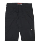 DICKIES Mens Cotton Blend Black Relaxed Straight Trousers W40 L30 Workwear