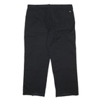 DICKIES Mens Cotton Blend Black Relaxed Straight Trousers W40 L30 Workwear
