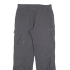 JACK WOLFSKIN Womens Polyester Blend Grey Regular Fit Straight Leg Trousers W30