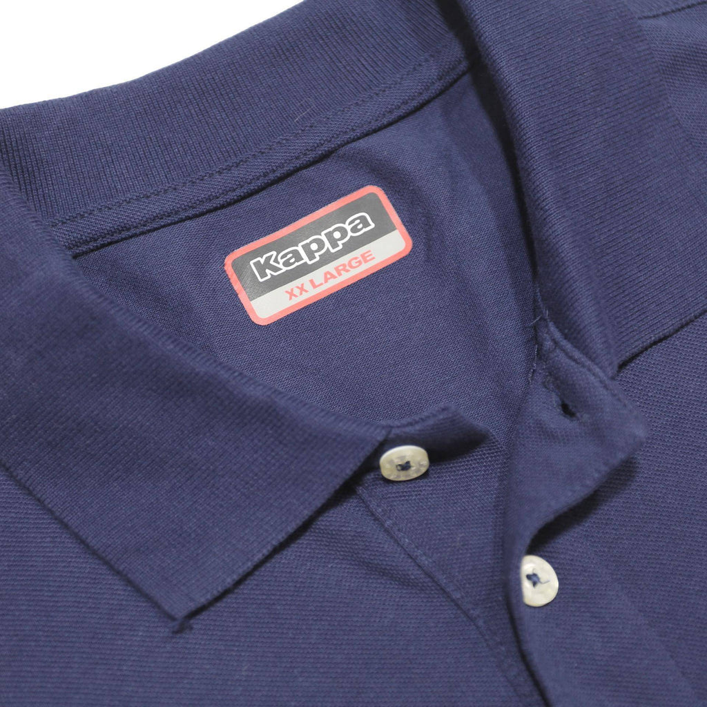 KAPPA Mens Navy Blue Polo Shirt Short Sleeve Cotton 2XL Casual Basic
