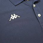 KAPPA Mens Navy Blue Polo Shirt Short Sleeve Cotton 2XL Casual Basic