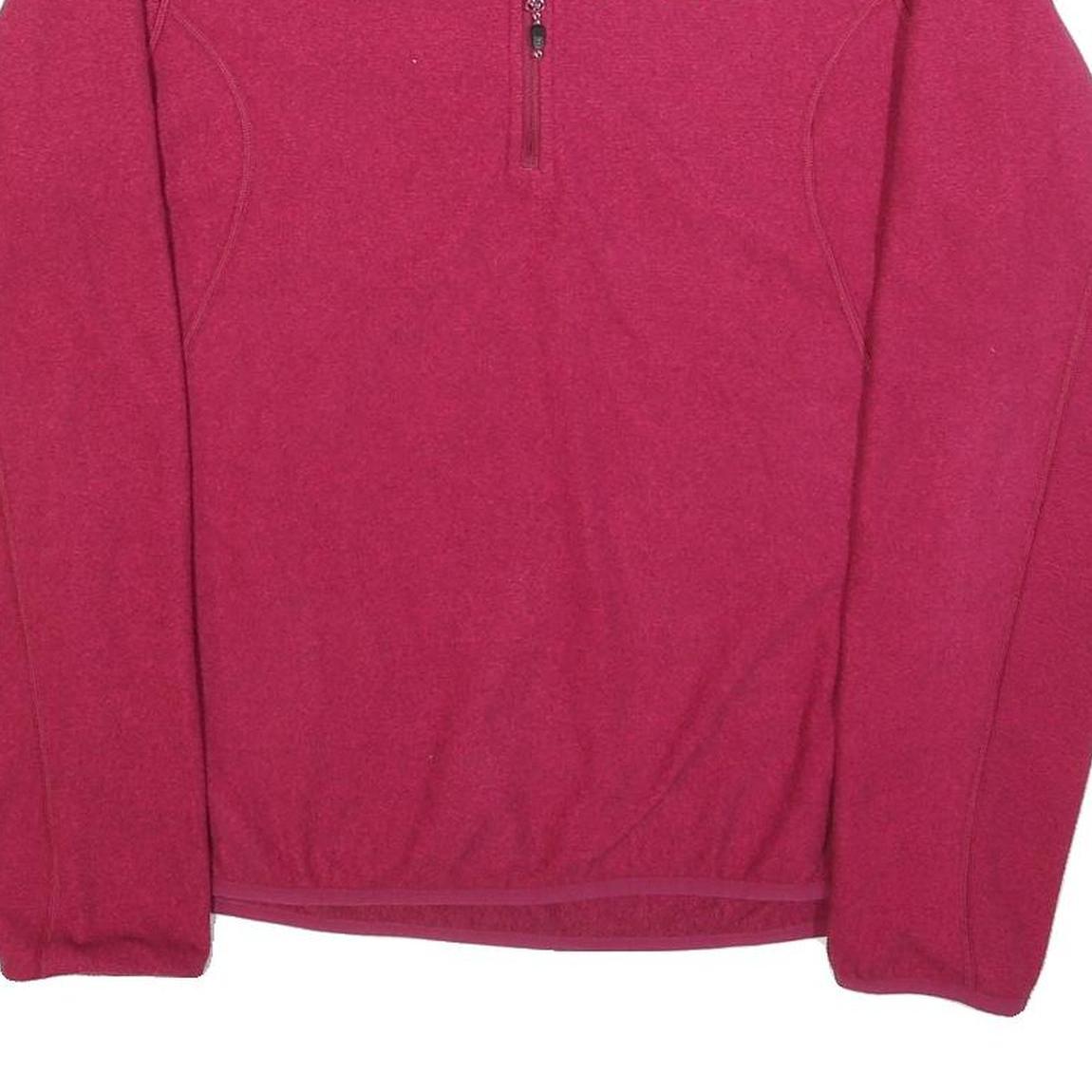 BERGHAUS Womens Pink Polyester Plain Pullover Jumper UK 14 Outdoor Fleece