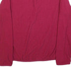 BERGHAUS Womens Pink Polyester Plain Pullover Jumper UK 14 Outdoor Fleece