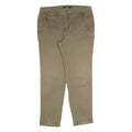 LAUREN RALPH LAUREN Chino Womens Trousers Green Slim Tapered W32 L27