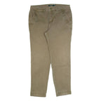 LAUREN RALPH LAUREN Chino Womens Trousers Green Slim Tapered W32 L27