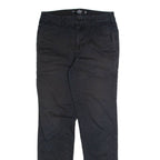 HOLLISTER Chino Womens Trousers Black Regular Tapered W26 L30