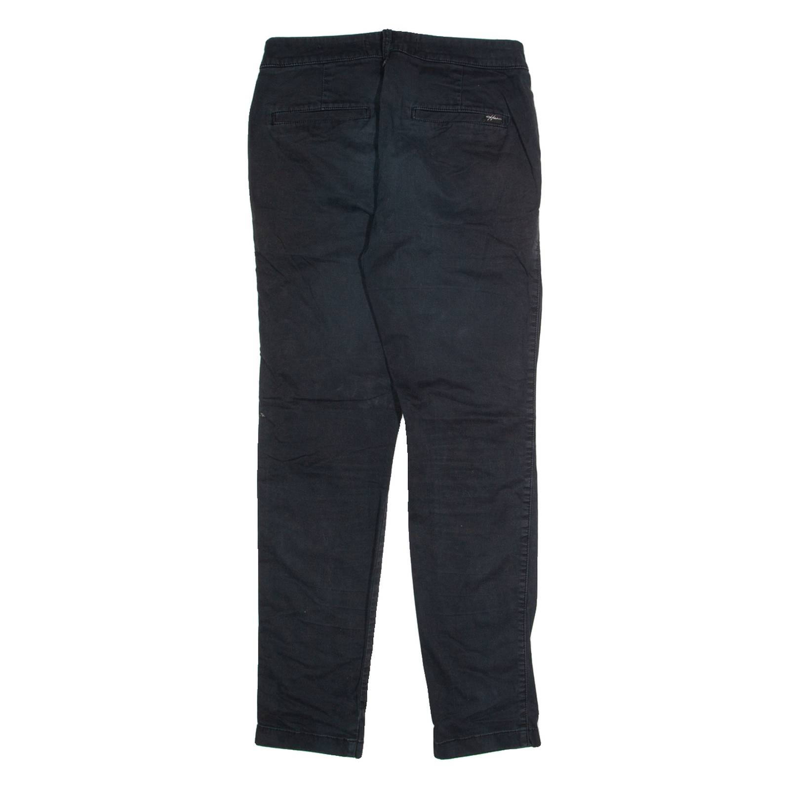 HOLLISTER Chino Womens Trousers Black Regular Tapered W26 L30