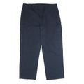 DICKIES Mens Polyester Blend Navy Blue Regular Straight Trousers W40 L30