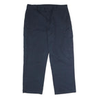 DICKIES Mens Polyester Blend Navy Blue Regular Straight Trousers W40 L30