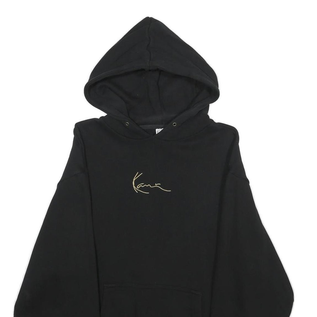 KARL KANI Womens Black Hoodie XXS Cotton Casual Pullover Sweatshirt