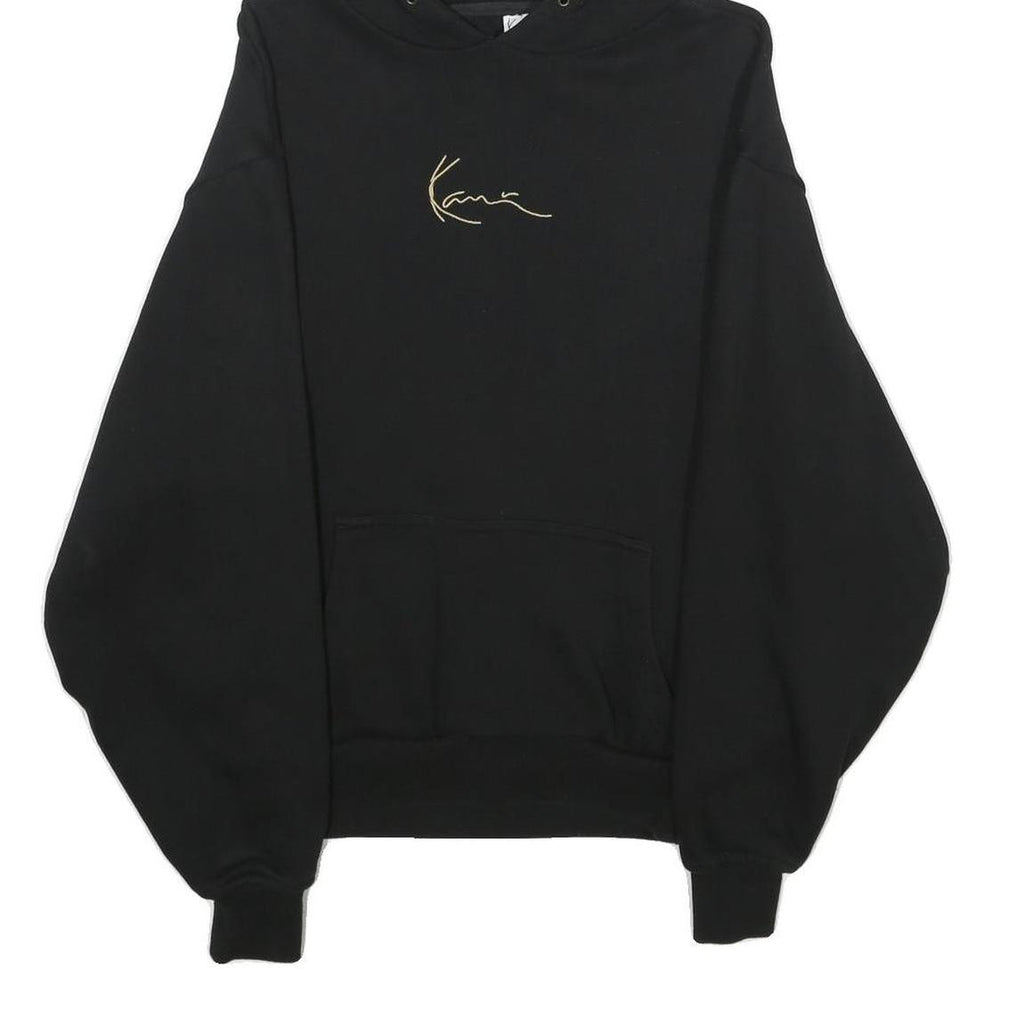 KARL KANI Womens Black Hoodie XXS Cotton Casual Pullover Sweatshirt