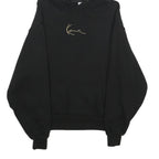 KARL KANI Womens Black Hoodie XXS Cotton Casual Pullover Sweatshirt