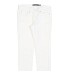 LEVI'S Womens Slim White Jeans Cotton Blend Zip W25 L29 Classic Skinny Fit