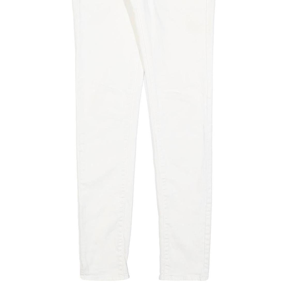 LEVI'S Womens Slim White Jeans Cotton Blend Zip W25 L29 Classic Skinny Fit
