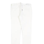 LEVI'S Womens Slim White Jeans Cotton Blend Zip W25 L29 Classic Skinny Fit