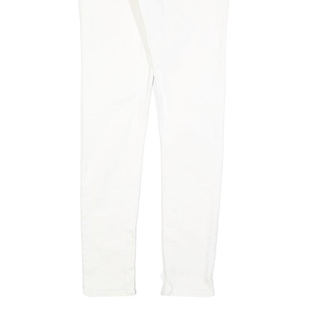 LEVI'S Womens Slim White Jeans Cotton Blend Zip W25 L29 Classic Skinny Fit