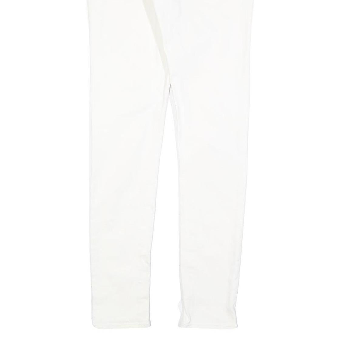 LEVI'S Womens Slim White Jeans Cotton Blend Zip W25 L29 Classic Skinny Fit