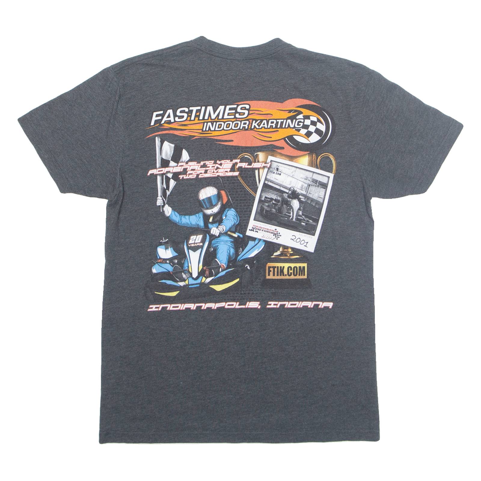Fastimes Indoor Karting Mens T-Shirt Grey S