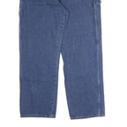 DICKIES Mens Blue Regular Fit Straight Denim Jeans W42 L31 Workwear Durable