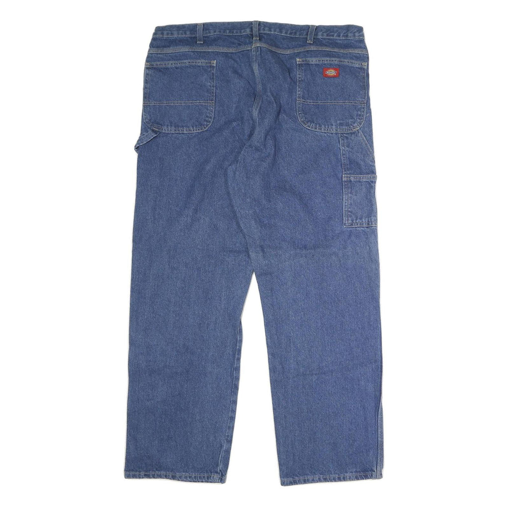 DICKIES Mens Blue Regular Fit Straight Denim Jeans W42 L31 Workwear Durable