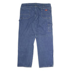DICKIES Mens Blue Regular Fit Straight Denim Jeans W42 L31 Workwear Durable