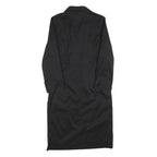 HUGO BOSS Womens Black Shirt Dress Cotton Blend Long Sleeve Knee Length S Formal