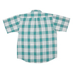 STREET Mens Shirt Green Check L