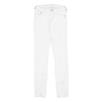 TRUE RELIGION Womens White Slim Skinny Denim Jeans Cotton Blend W23 L30 Stylish