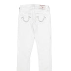 TRUE RELIGION Womens White Slim Skinny Denim Jeans Cotton Blend W23 L30 Stylish
