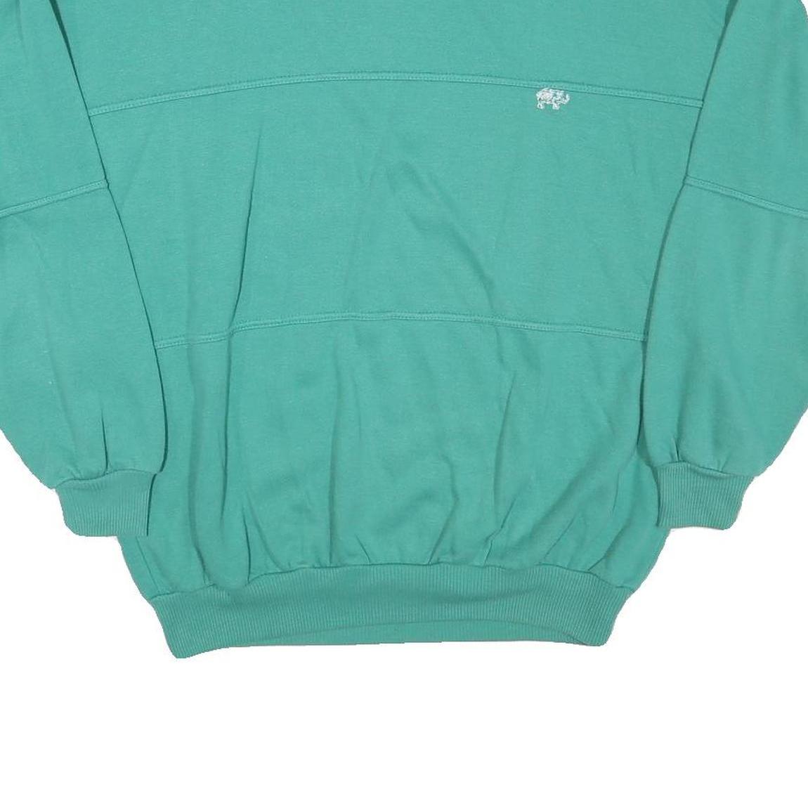 ACKERMANN Mens Blue Crew Neck L Sweatshirt Cotton Blend Pullover Casual Wear