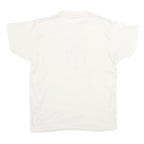 HANES Mens White U.O.P.s Graphic T-Shirt L Short Sleeve Crew Neck Cotton Blend