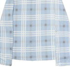 CHICOREE Womens Blue & White Check Shirt M Cotton Blend Button Long Sleeve