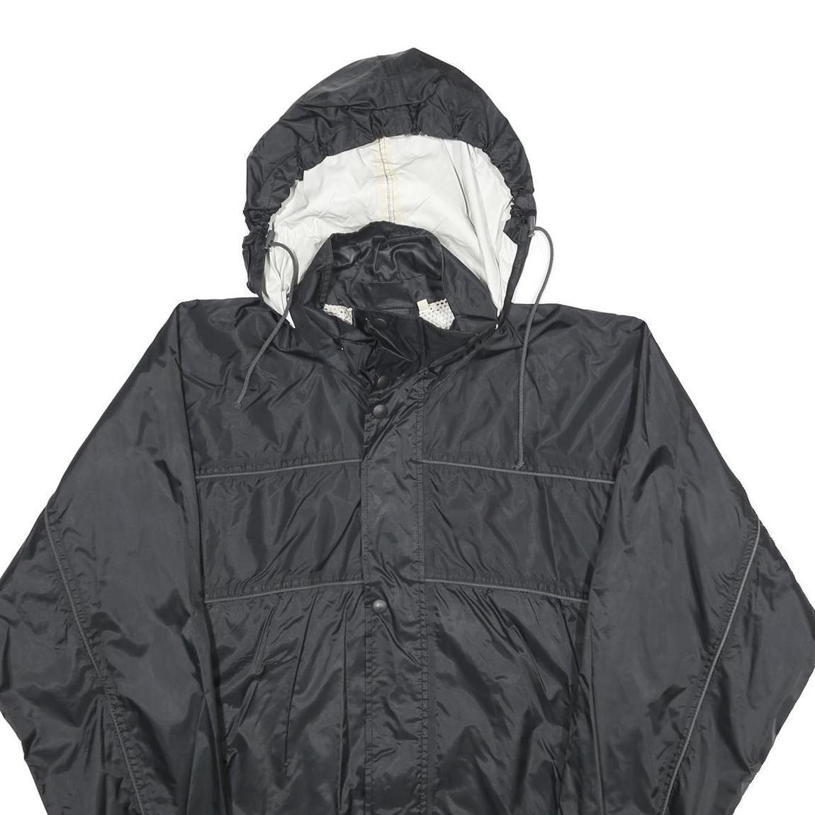 MCKINLEY Mens Black Nylon Outdoor Jacket S Zip Hooded Lightweight