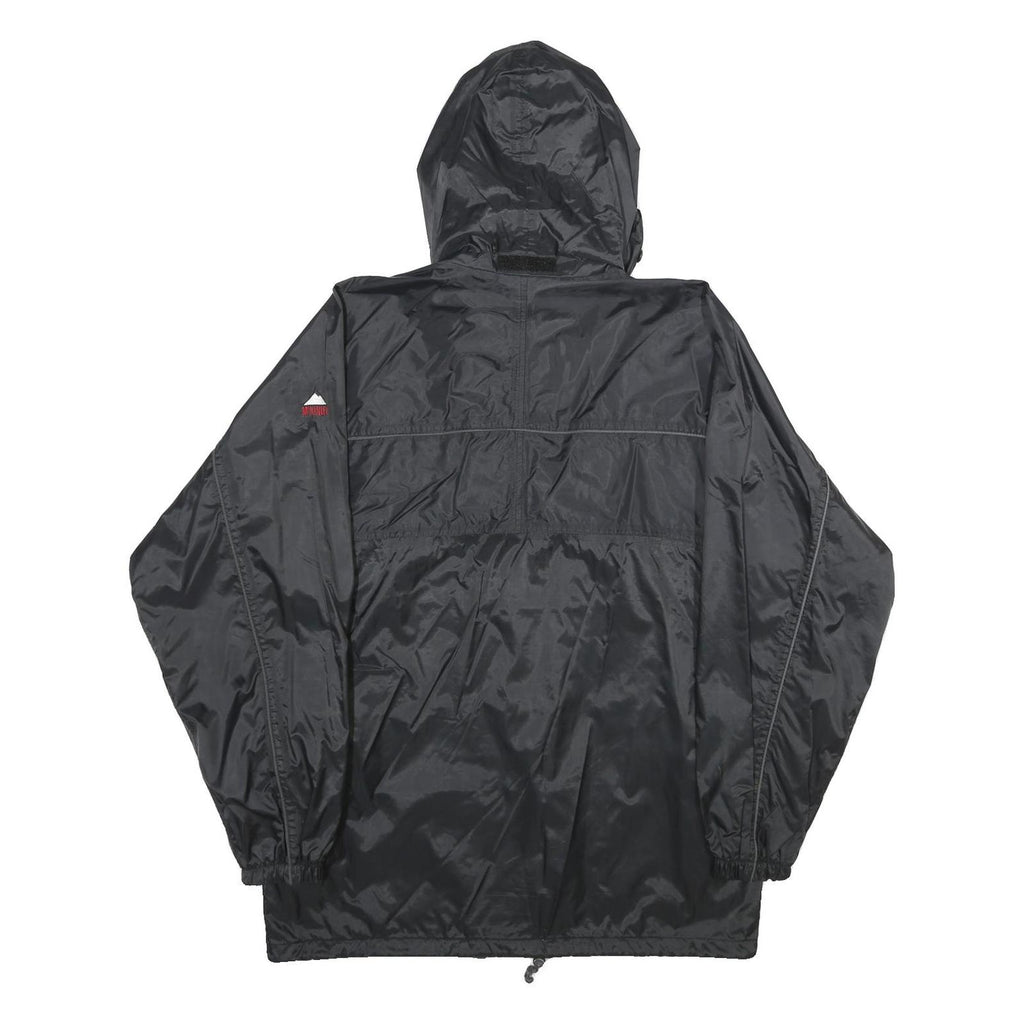 MCKINLEY Mens Black Nylon Outdoor Jacket S Zip Hooded Lightweight
