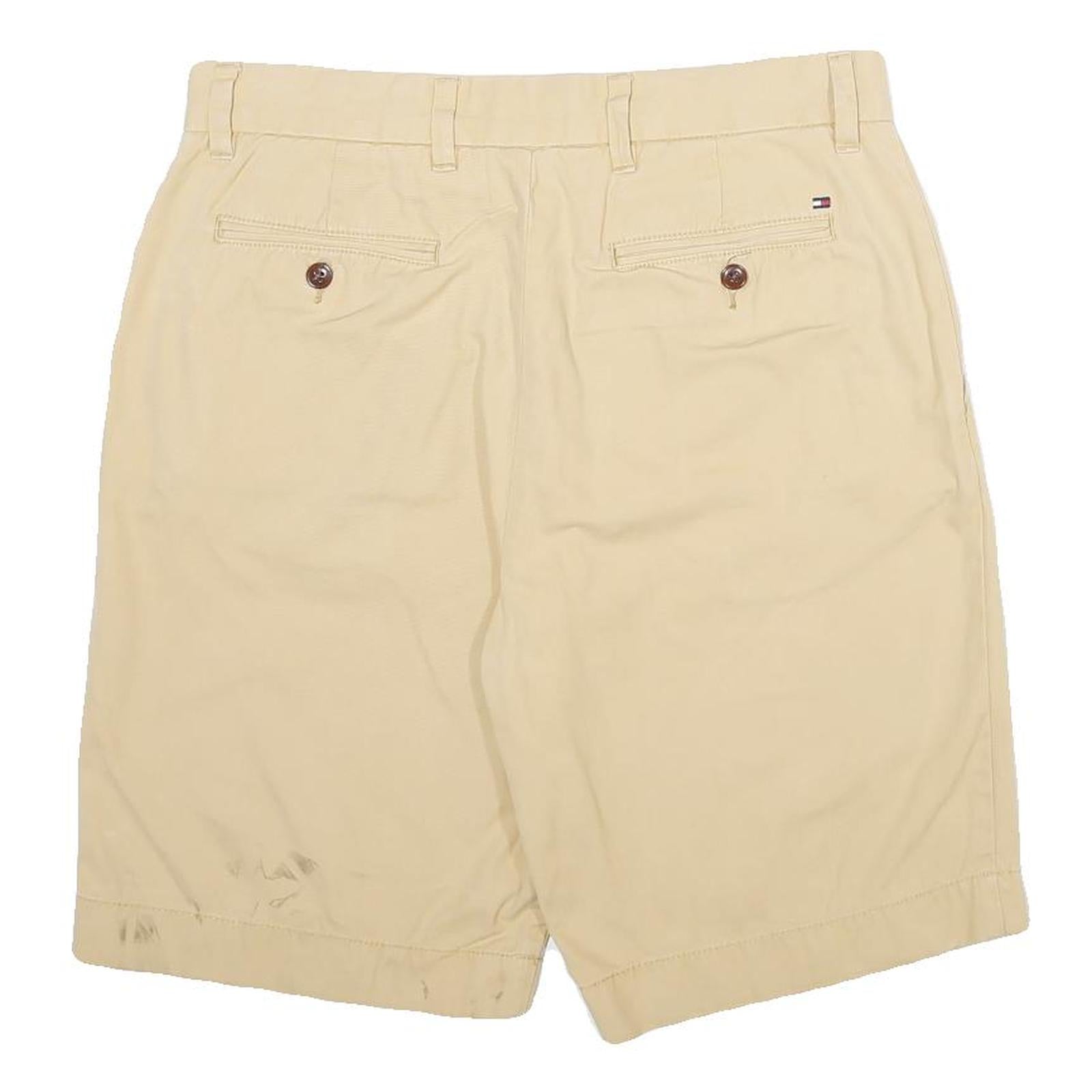TOMMY HILFIGER Mens Shorts Beige Casual Plain M W31 Cotton Chino