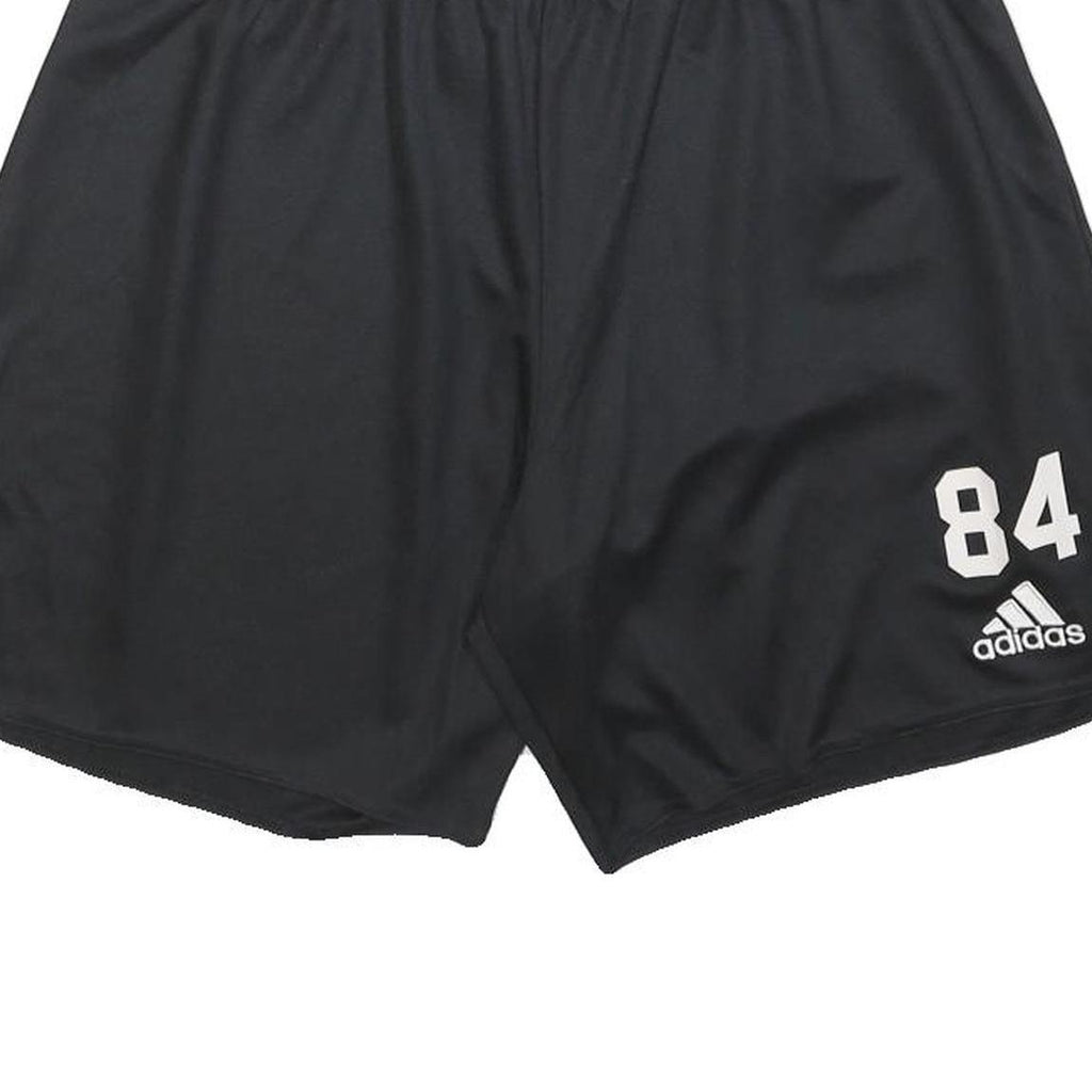 ADIDAS Womens Shorts Black Casual L W28 Sports Logo 84 Polyester Lightweight