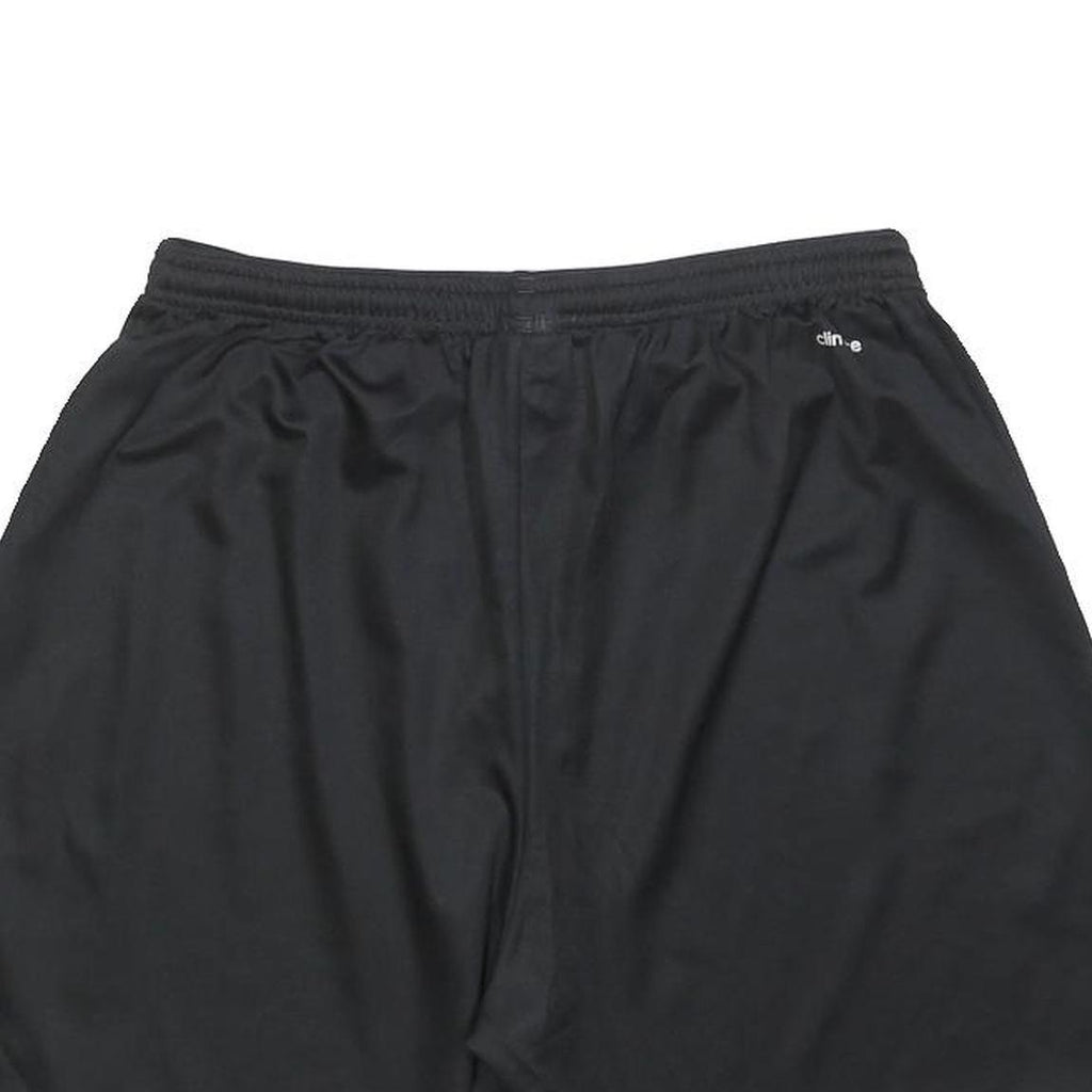 ADIDAS Womens Shorts Black Casual L W28 Sports Logo 84 Polyester Lightweight