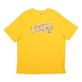 NBA Mens Yellow Lakers Graphic T-Shirt XL Short Sleeve Crew Neck Basketball
