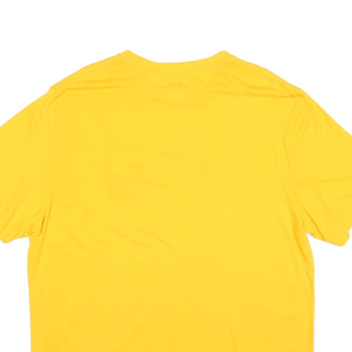 NBA Mens Yellow Lakers Graphic T-Shirt XL Short Sleeve Crew Neck Basketball