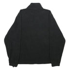 COLUMBIA Mens Black Polyester Zip Jacket M Fleece Topper Hockey Embroidered