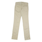 DICKIES Womens Beige Regular Fit Straight Trousers W28 L33 Casual Workwear Zip
