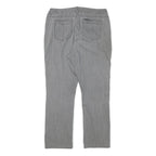 LEE Womens Regular Grey Denim Straight Jeans Cotton Blend W34 L28 Classic Zip