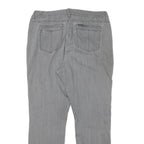 LEE Womens Regular Grey Denim Straight Jeans Cotton Blend W34 L28 Classic Zip